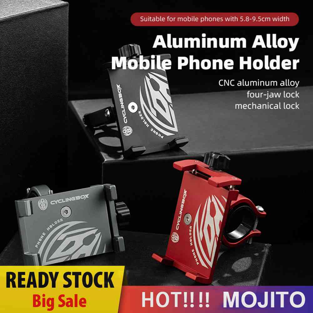 Mount Holder Hp Bahan Aluminum Untuk Stang Sepeda MTB / Skuter Elektrik