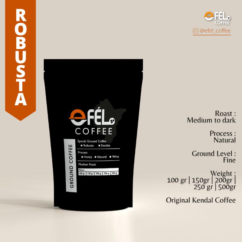 

Kopi bubuk robusta kendal || 100% kopi murni