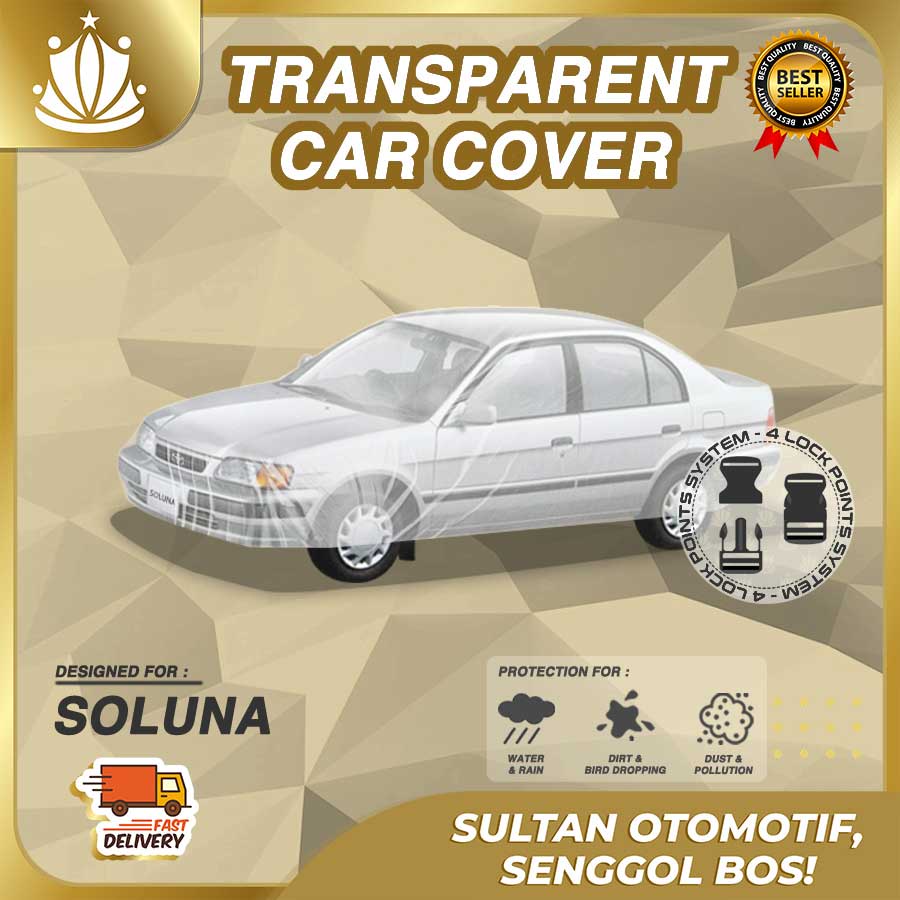 Body Cover Mobil Plastik TEBAL Toyota Soluna WATERPROOF