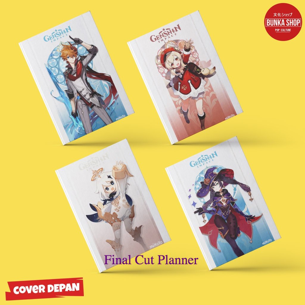 

Pocket Note Game Genshin Impact Ukuran A6 Polos 100 Lembar