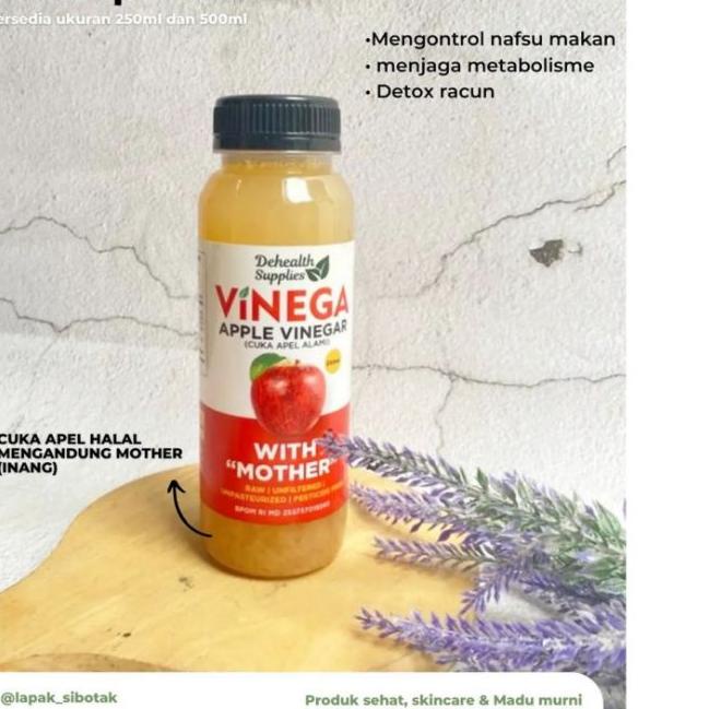 

limited STOCK!CUKA APEL VINEGA HALAL 250ML / CUKA APEL LOKAL|RA5