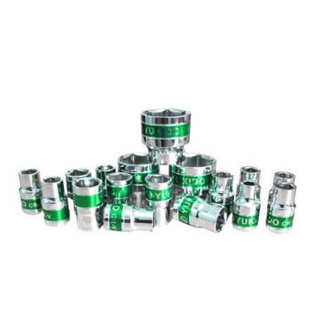 Mata Sock Shock 1/2 Inch Chrome Vanadium -Kunci / Mata Soket 8 9 10 13 14 17 19 21MM YUKIDO TERBAIK