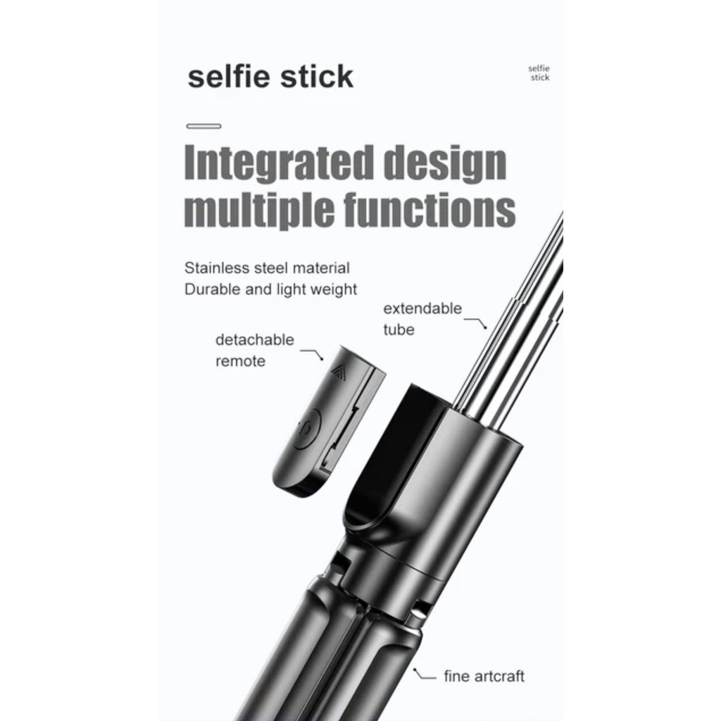 Tongsis Tripod  Monopod Bluetooth Remote Portable Selfie Stick 3 In 1  Handphone Go Pro Multifungsi