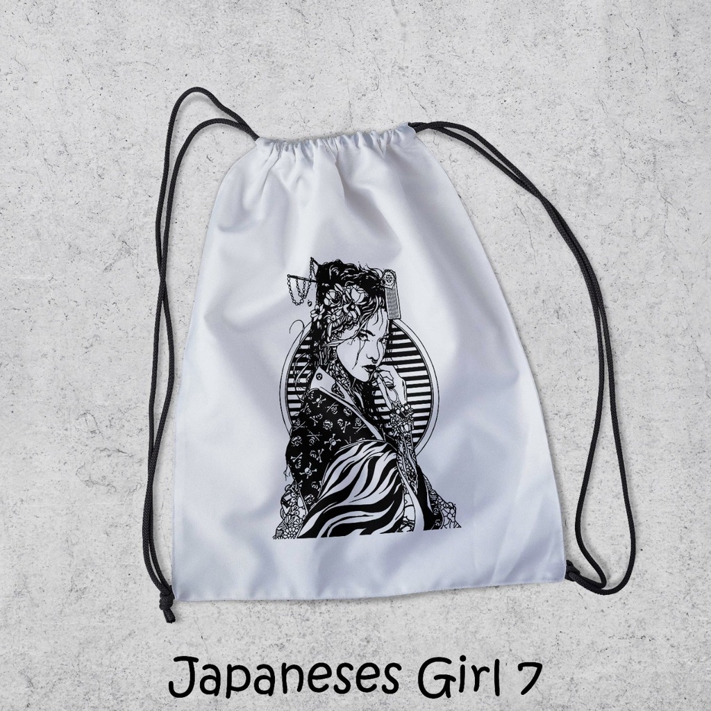 ZCO - Tas Serut Multifungsi Untuk Olahraga Sekolah Futsal Basket Berenang Tas Serut Love Yourself