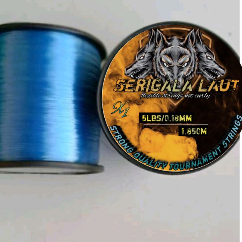 Senar Pancing serigala laut 1000 M (  BIRU LAUT   ) alat pancingSenar SenarNilon mancing joran..