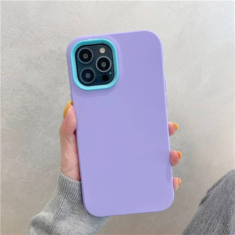 Soft Case Bahan Silikon Warna Permen Tahan Banting Untuk iPhone 11 Pro MAX Plus X XS MAX XR 7 8 6 6S Plus SE 2022 2020