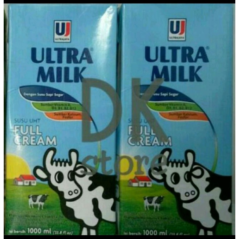 

Susu Ultra 1 liter Satuan / Susu UHT Ultra 1000 ml