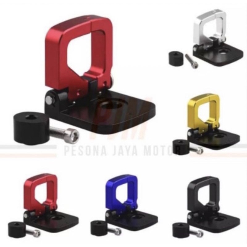 Gantungan barang bulat kotak lipat black diamond universal full cnc