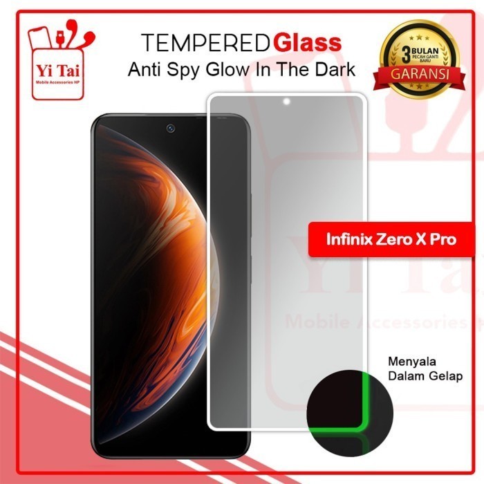 YI TAI - Glow In The Dark Tempered Glass Spy Vivo V25 5G Vivo Y22