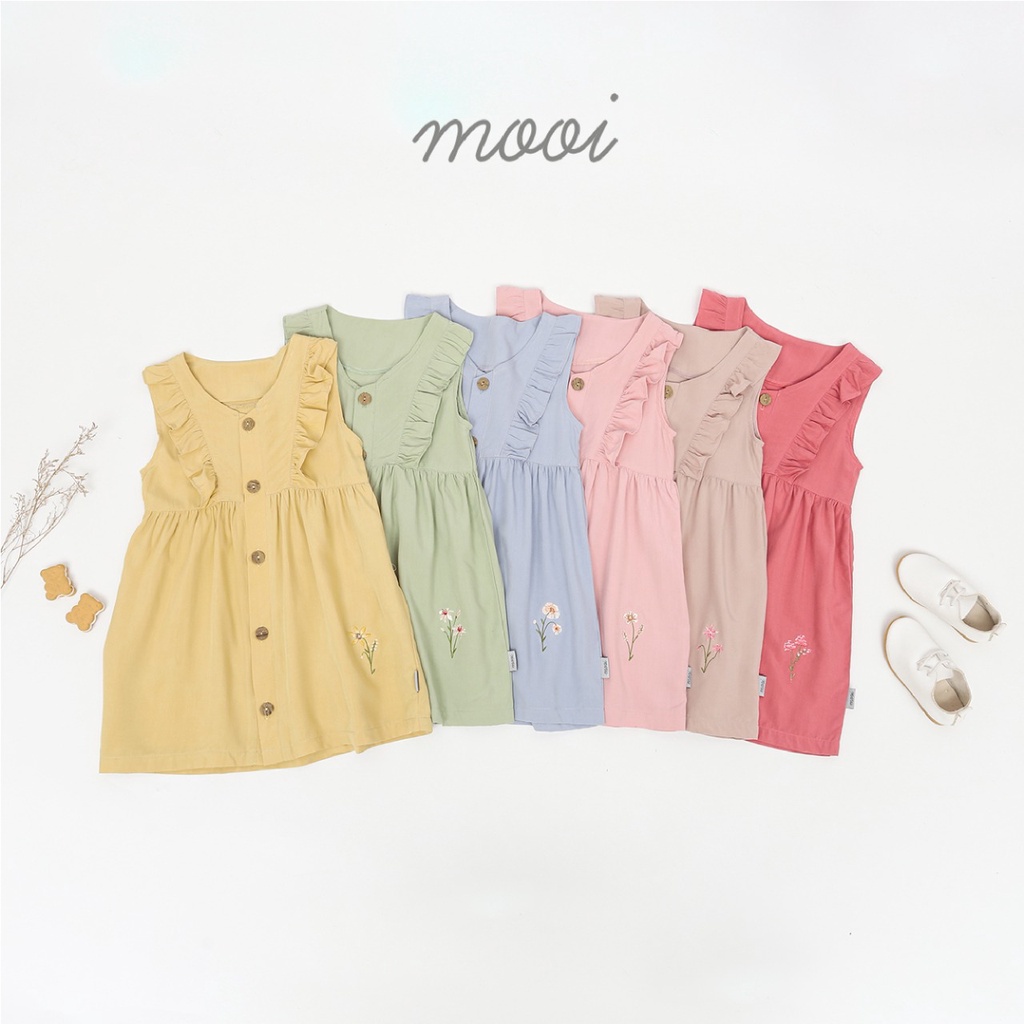 PROMO 7.7 PROMO BAJU LEBARAN MURAH MOOI GEYA DRESS DRES BUTTON DRESS KANCING PENDEK ANAK FASHION ANAK PEREMPUAN 1 - 5 TAHUN