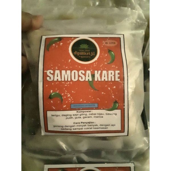 Jual Samosa FrozenSamosa KareSamosa SayurSamosa VeganFrozen Food