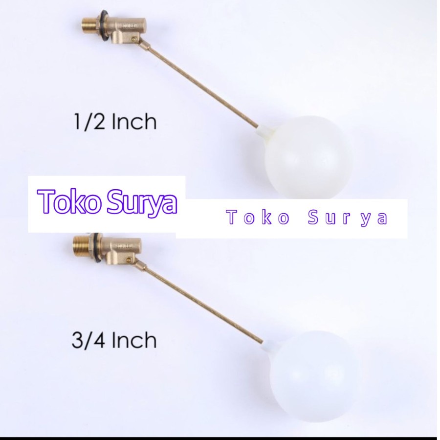Pelampung tandon bawah Pelampung Otomatis SOLIGEN / Keran otomatis 1/2" 3/4" 1" / Tangki Toren Air B