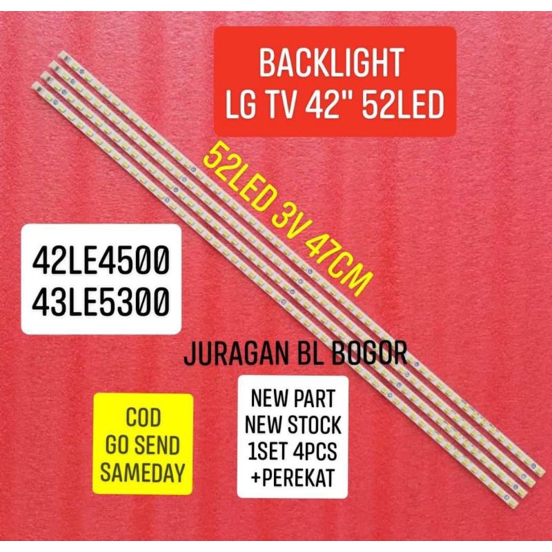 LAMPU LED BL BACKLIGHT LG TV 42LE4500 42LE5300 52LED