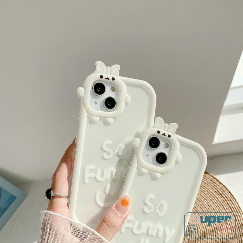 Soft Case Motif Kartun Monster 3D Untuk IPhone 11 14 12 13 Pro MAX 7 8 6 6S Plus 14 Plus XR X XS MAX SE 14Pro