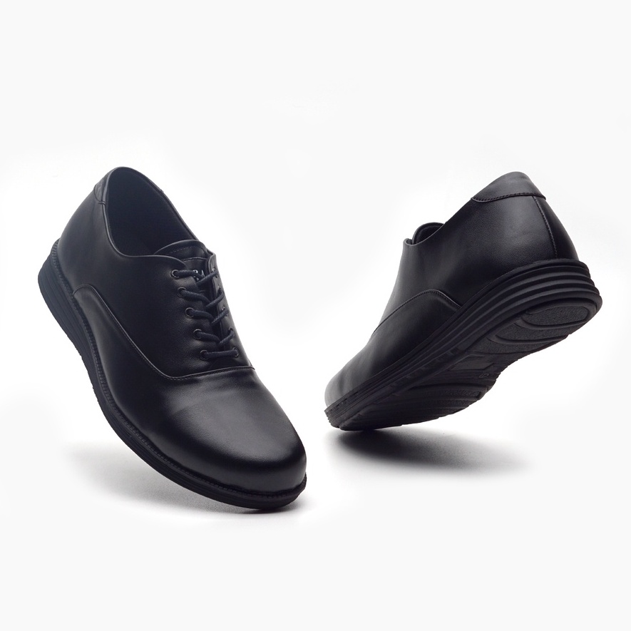 RAGAZZO BLACK - Sepatu Formal Pria Pantopel Kulit Casual Kantor Kerja Pantofel Pria Cowok Original