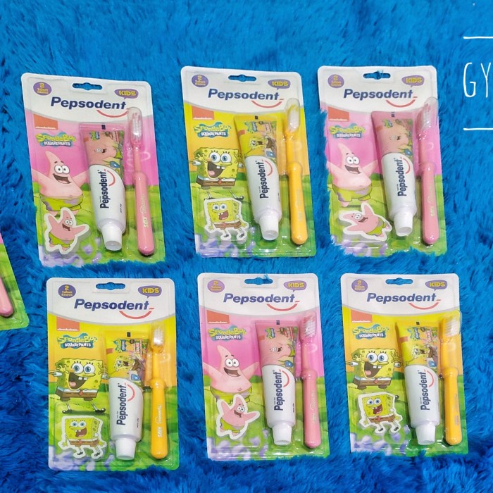 Berkualitas Pepsodent Kids Pasta Gigi Dan Sikat Gigi Anak Patrick Spongebob 50 Gr Berkualitas