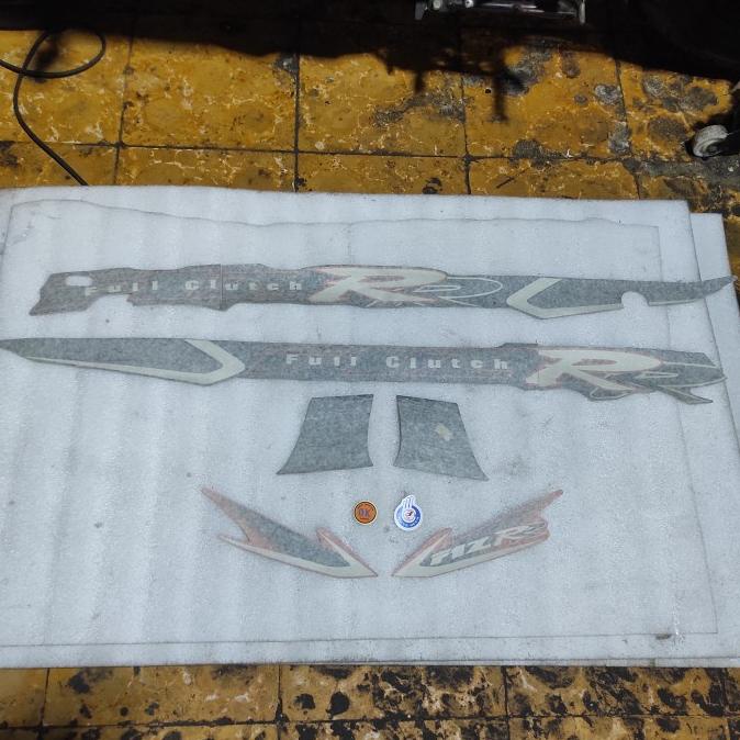 Stiker stripping Yamaha F1Z FIZ R 2002 full clutch oranye original ori