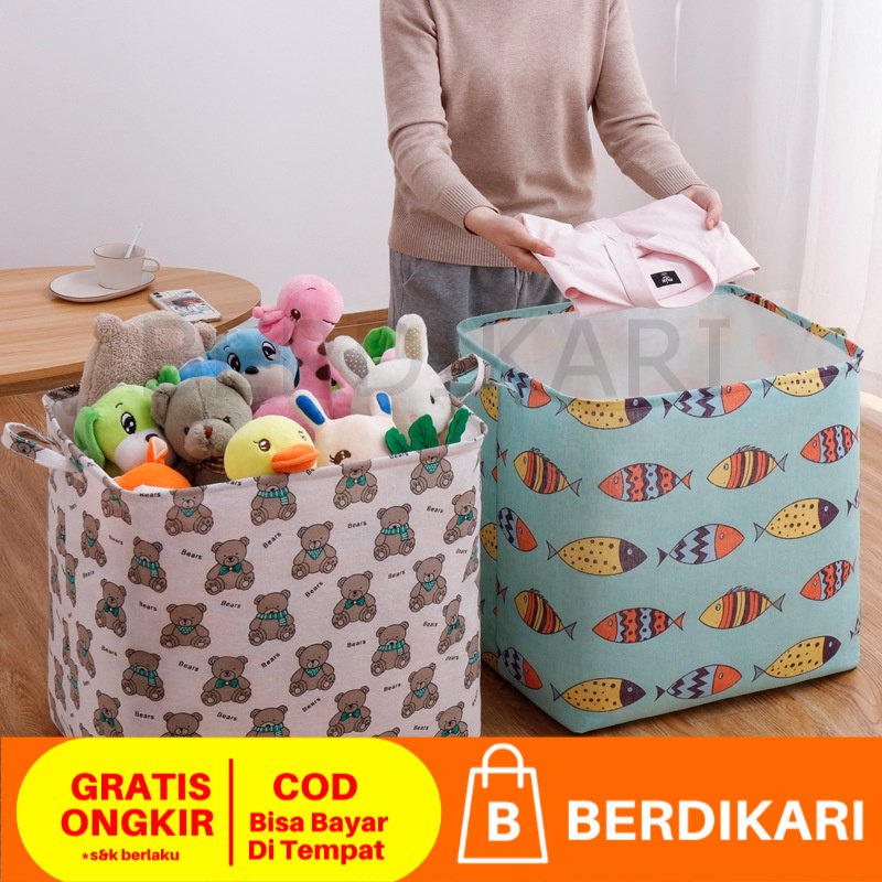 Keranjang Baju Cucian Pakaian Kotor Laundry Bag Tali Serut Serbaguna 1000 liter