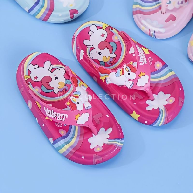 Sandal Jepit Anak Perempuan Sandal Jepit Anak Kekinian Sandal Karet Jelly Anak Import Motif Cute