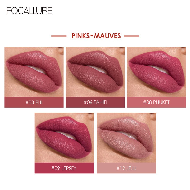 FA134 FOCALLURE STAYMAX Liquid Lipstick Matte Long Lasting Liptint Make Up Alat Kosmetik Aksesoris Kosmetik Lip Cream Ma