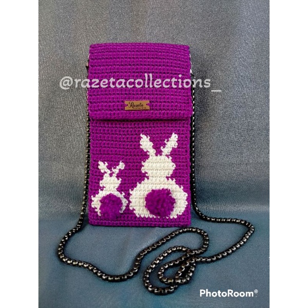 TAS HP RAJUT MOTIF KELINCI