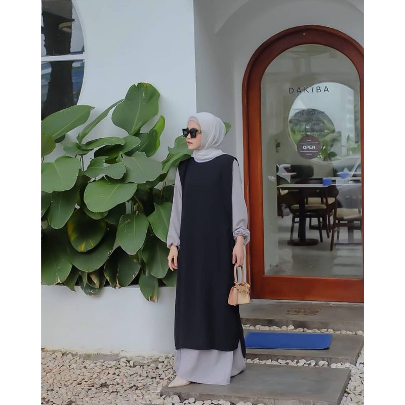 SOJIN LONG VEST OUTER TANPA INER // OUTER KONDANGAN // OUTER KEKINIAN // CARDIGAN FASHION MUSLIM