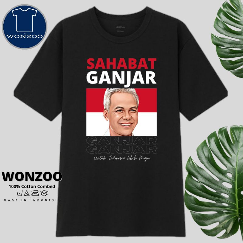 KAOS SAHABAT GANJAR PRANOWO-BAJU TSHIRT GANJAR PRANOWO (PREMIUM QUALITY)