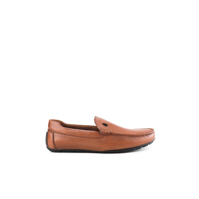 HM006 SEPATU SLIP ON HUSH PUPPIES PRIA ORIGINAL CASUAL KULIT COKLAT