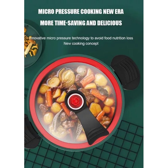 Panci Presto Pressure Telfon Cooker Pot Totipotent Micro 3.5L 24CM New Jumbo