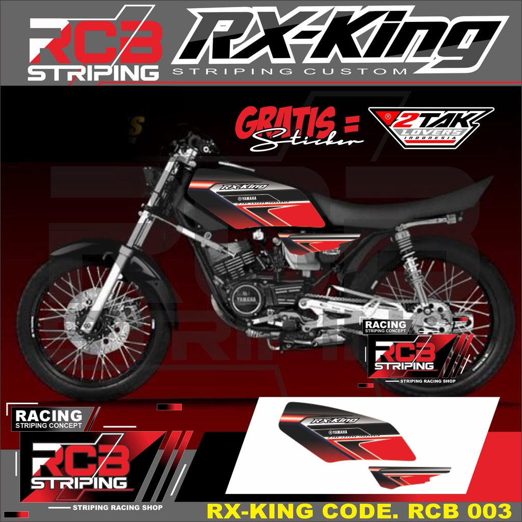 Stiker Striping Variasi RX King - Striping Motor RX king RCB 003