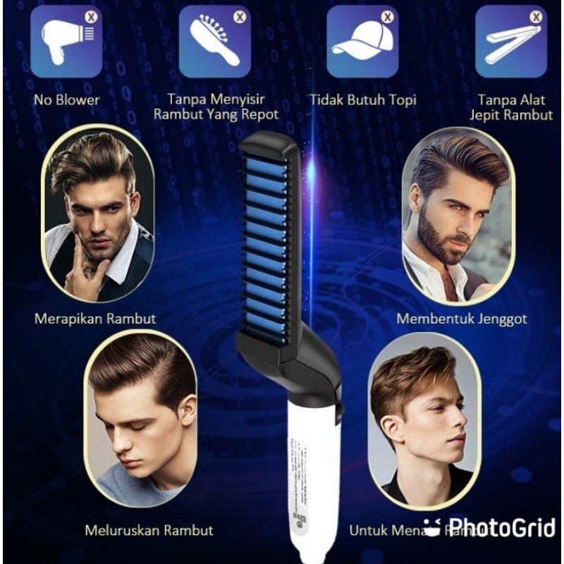 Fast Hair straightener Comb Brush Merupakan sisir yang bisa meluruskan rambut dengan sempurna