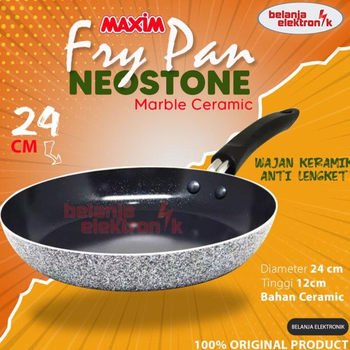 TERMURAH FRYPAN TEFLON WAJAN PENGGORENGAN MAXIM NEOSTONE 24 CM /PERALATAN MASAK SET/PANCI PRESTO/PAN