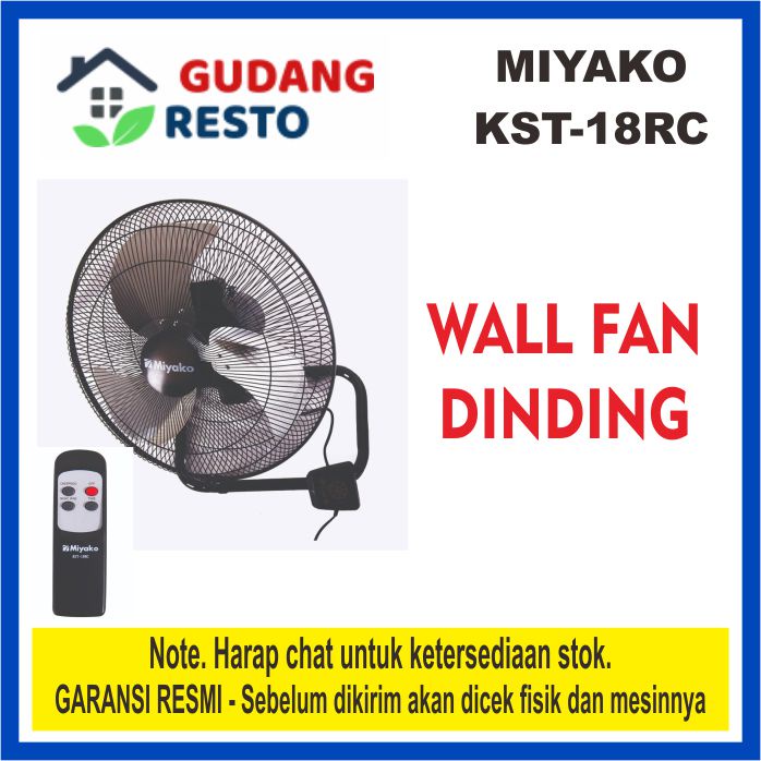 Miyako KST 18 RC / 18RC Kipas angin fan industri besi 3 in 1 remote control ORIGINAL GARANSI