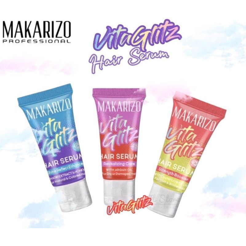 Makarizo Vitaglitz Hair Serum Rambut Makarizo 8ml