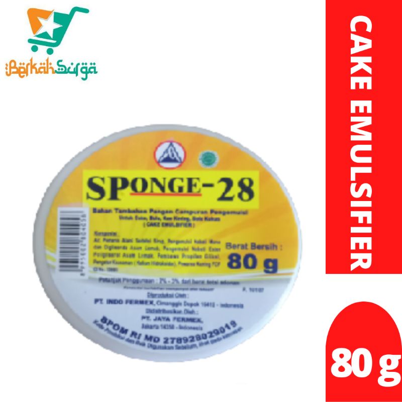 

SP Sponge 28 pengembang dan pelembut kue 80 gram