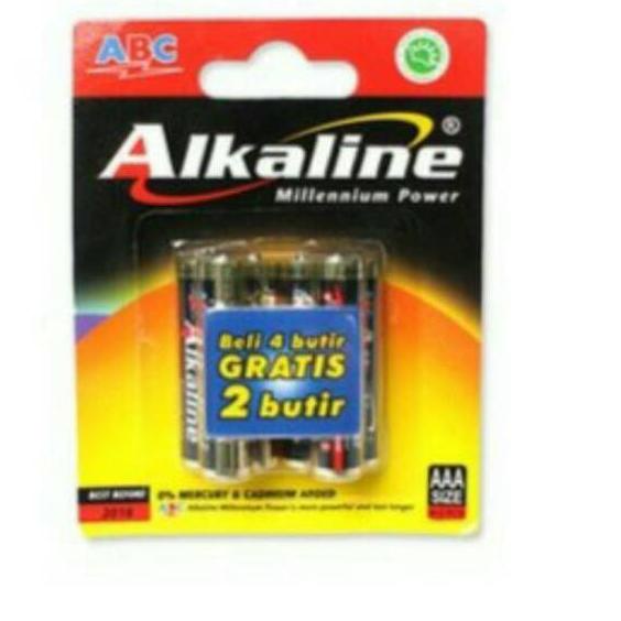✨Mall✨ Baterai A3 Alkaline 4+2 / Battery AAA Alkaline 4+2 / Batterai A3 murah