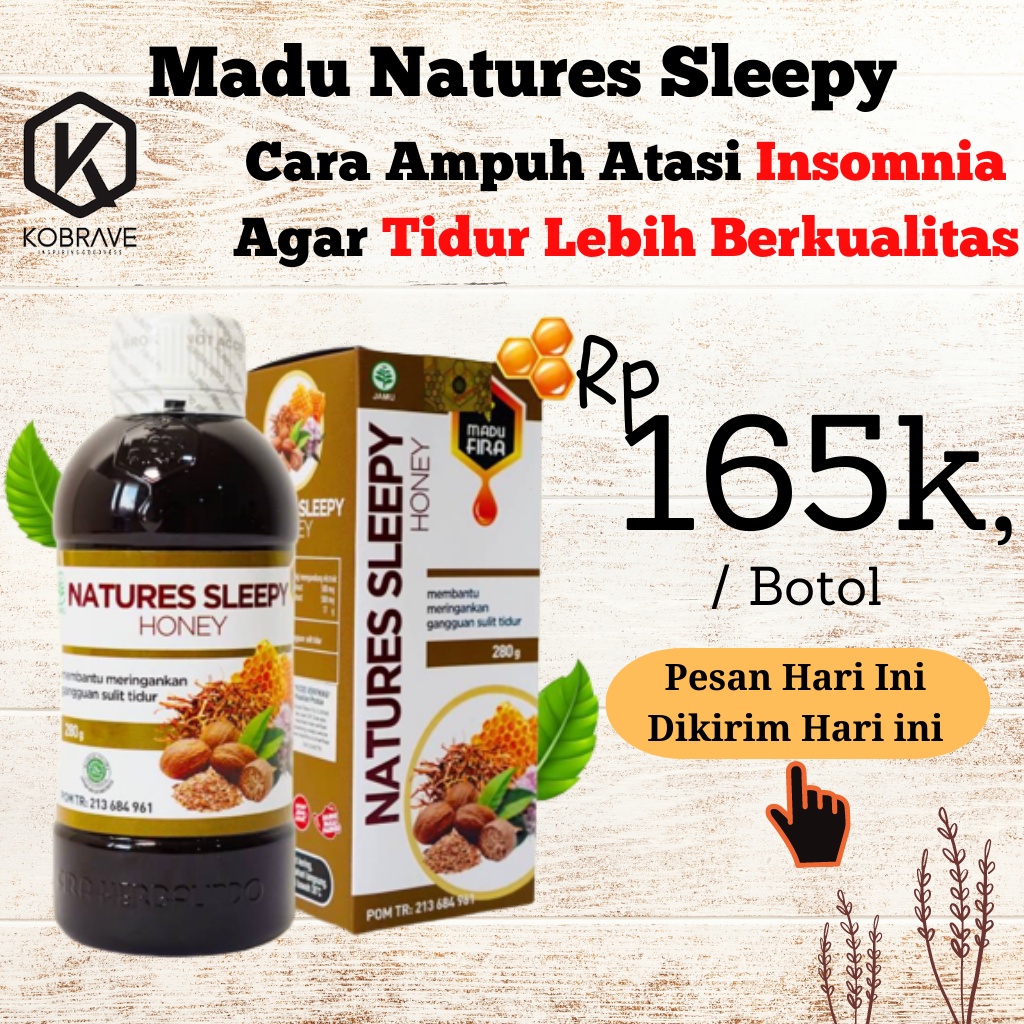 Madu Natures Sleepy Obat Susah Tidur Insomnia Herbal Lelap Tidur Imsomnia