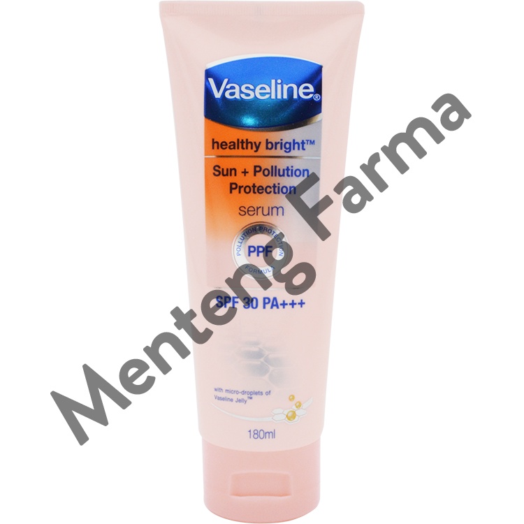 Vaseline Healthy Bright Hand Body Lotion SPF 30 Serum 180 ML - Melindungi dari Sinar UV dan Polusi