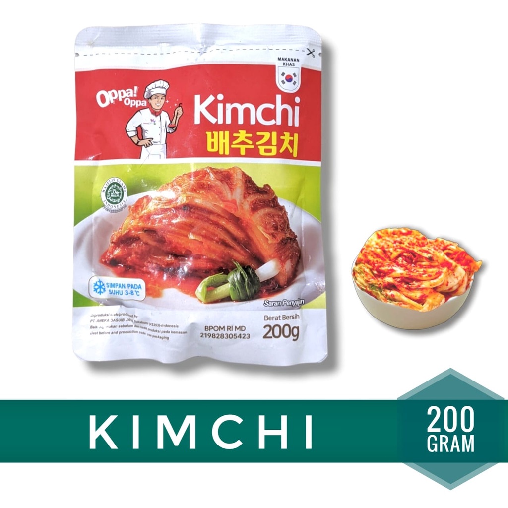 

KIMCHI KOREA FRESH KIMCHI HALAL KEMASAN 200Gr