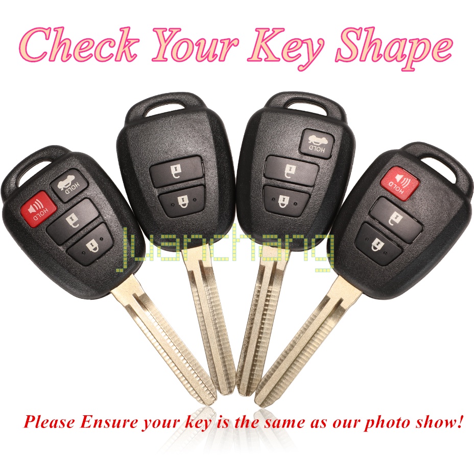 Case Pelindung Kunci Mobil Bahan TPU Untuk Toyota vios Yaris ATIV CAMRY Prius 2014-2020 Corolla RAV4 Toyota SIENTA / ATIV 2018 / 4 Tombol