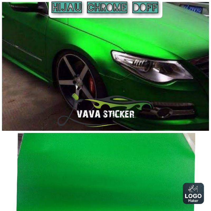 Skotlet hijau chrome doff/skotlet motor