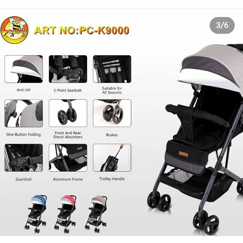 PACIFIC BABY STROLLER PC K9000 CABIN SIZE TARIK KOPER