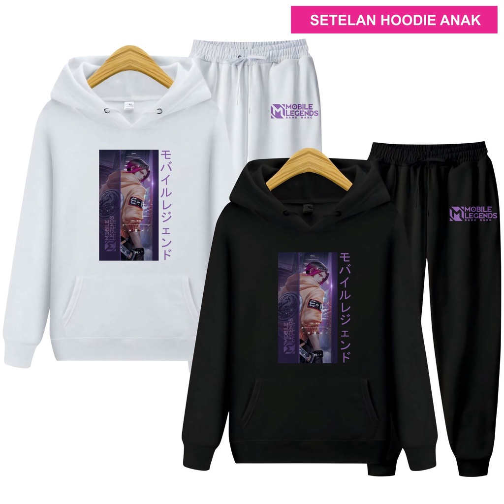 Setelan Sweater Hoodie Anak Ling MLBB