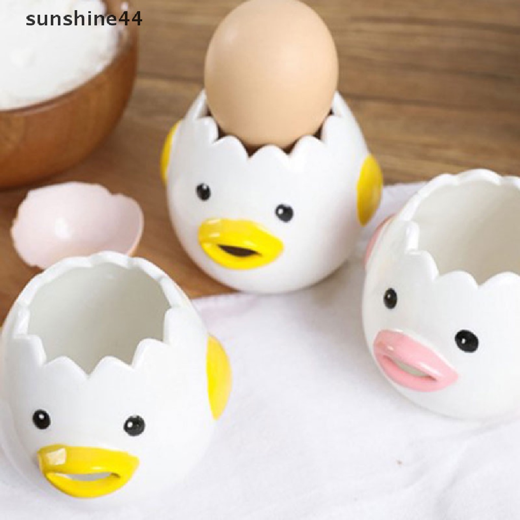 Sunshine Alat Pemisah Putih Dan Kuning Telur Desain Kartun Ayam Bahan Keramik