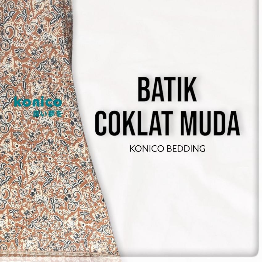 Pasti Laris ≛ KONICO Bahan Kain Sprei Bahan KATUN HALUS Motif MINIMALIS BATIK Meteran ( kain meteran