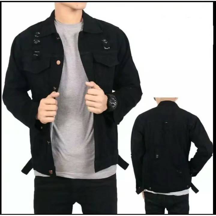 jaket pria distro premium  Jaket Lepis levis jaket jeans jins sobek destroy cowok keren jaket sobek