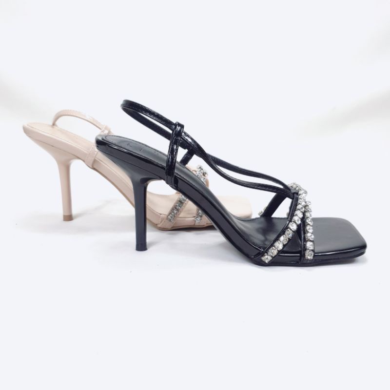 ZR Diamond Slingback Heeled Strappy Sandal