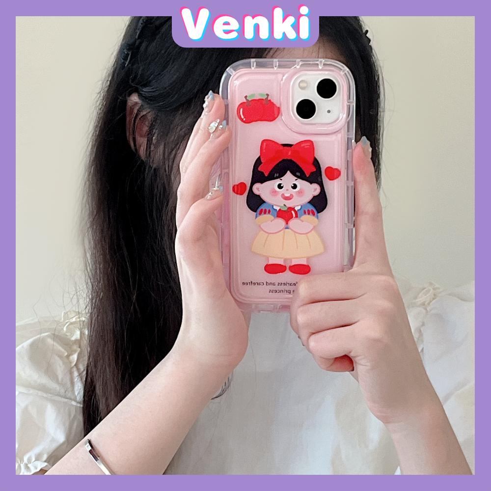 Case For iPhone 14 Pro Max TPU Soft Jelly Airbag Case Cartoon Cute Princess Clear Case Camera Protection Shockproof For iPhone 14 13 12 11 Plus Pro Max 7 Plus X XR