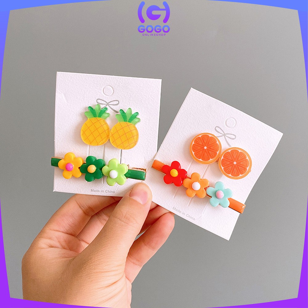 GOGO-C318 Jepit Rambut Korea Anak Karakter Buah / Jepitan Rambut Anak Perempuan / Hairpin Rambut Cewek / Hair Clips Wanita