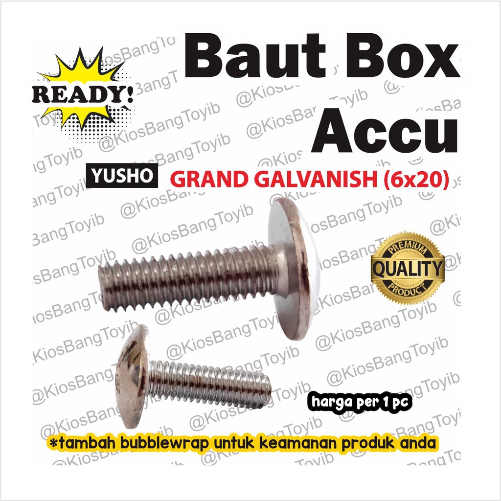 (1pc) Baut Box Accu Aki Grand Astrea Legenda Impressa 6x20 (YUSHO)